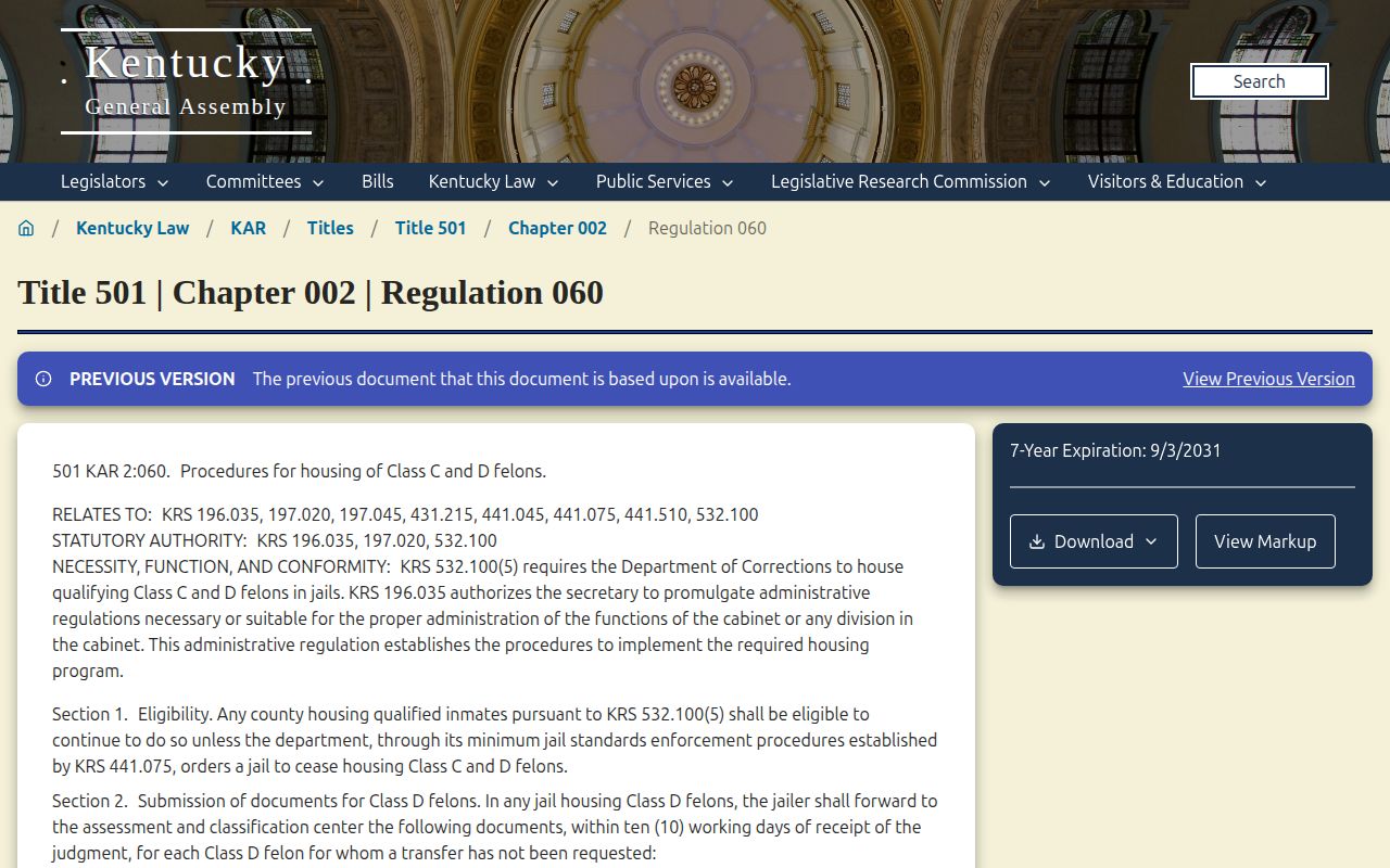 Lee County projected release credit regulation