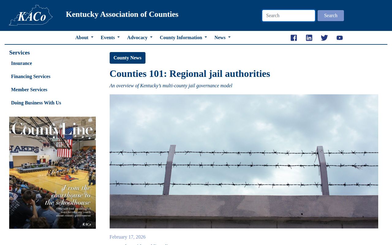 Three Forks Regional Jail authority record for Lee County releases